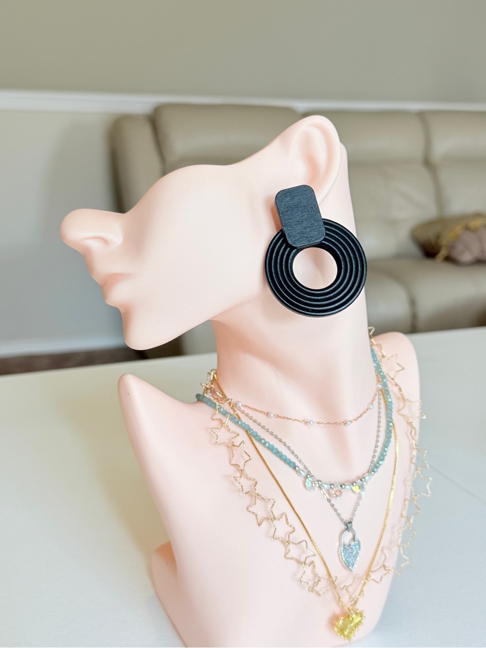 Black Statement Earrings